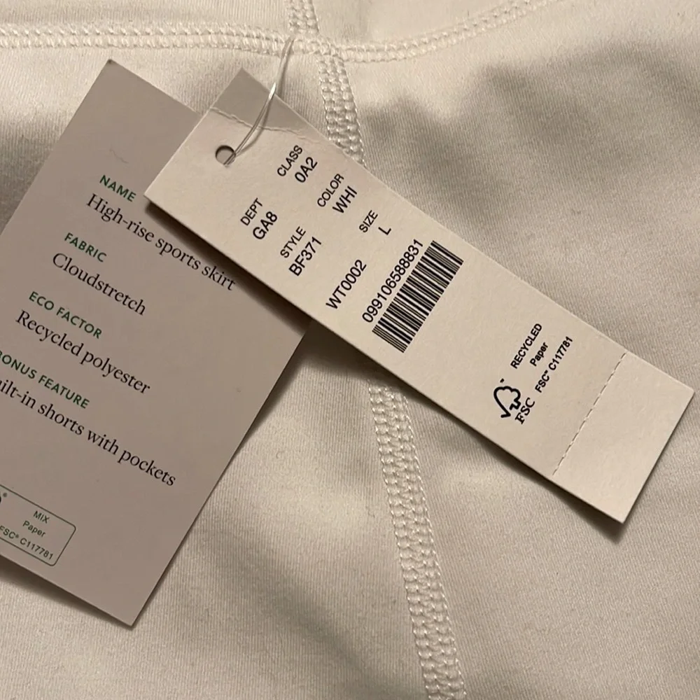 J.Crew CloudStretch high-rise sports skirt skort BF371